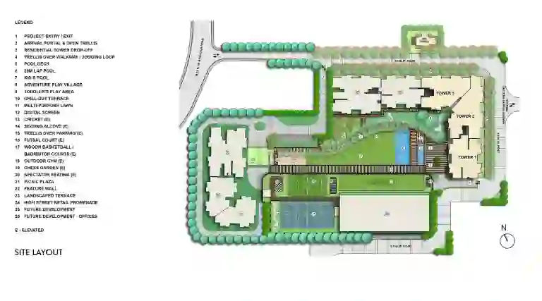 Purvanchal Royal Atlantis Master Plan Layout